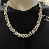 28.00 CT. VVS Diamond Miami Cuban Chain in 10KT Gold (10.5mm) - White Carat - USA & Canada